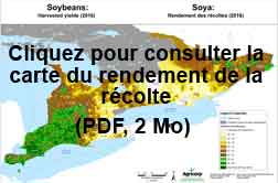Rendements du soya en 2016