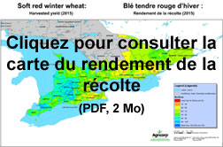 Rendements des récoltes de blé tendre rouge d’hiver pour 2016